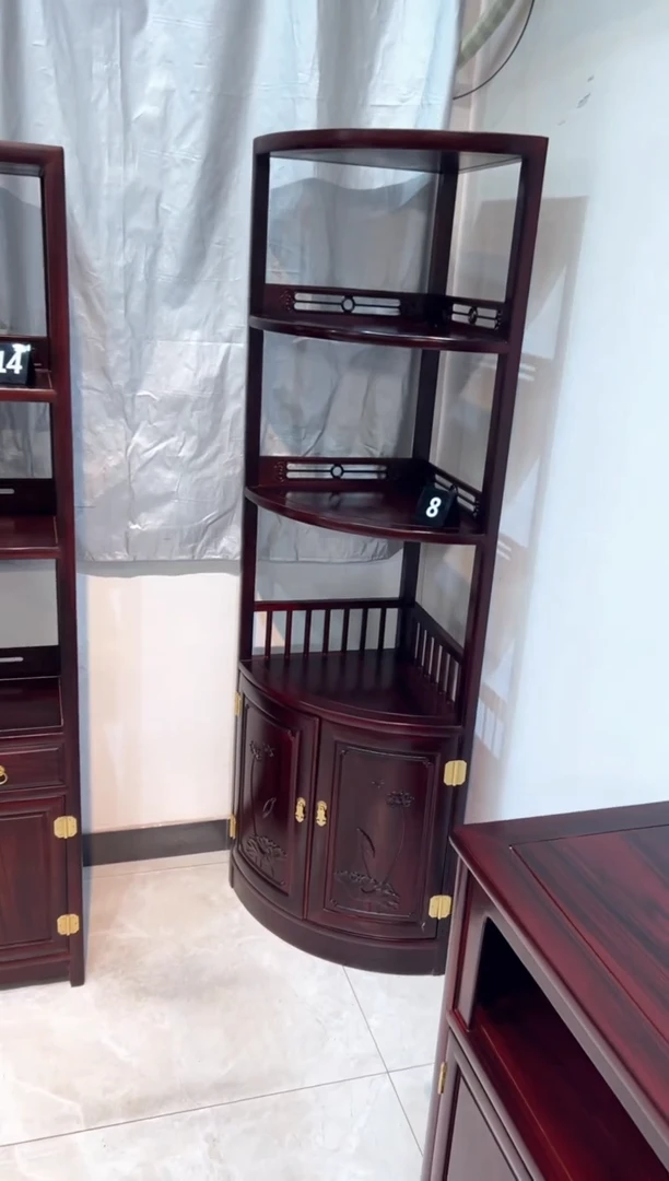 黑酸枝木类书柜勤****主2柜子 8柜子