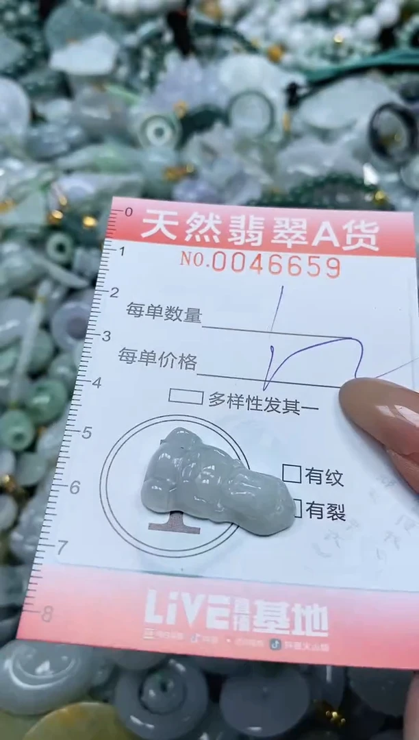 翡翠未镶嵌颈饰闪购00046659