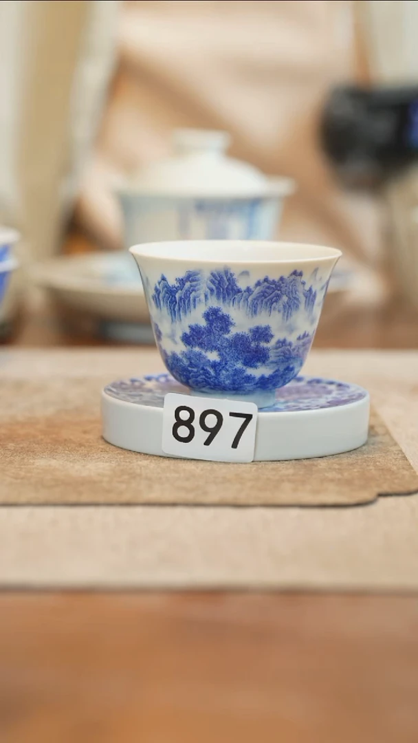 杯子全手工全手绘897
