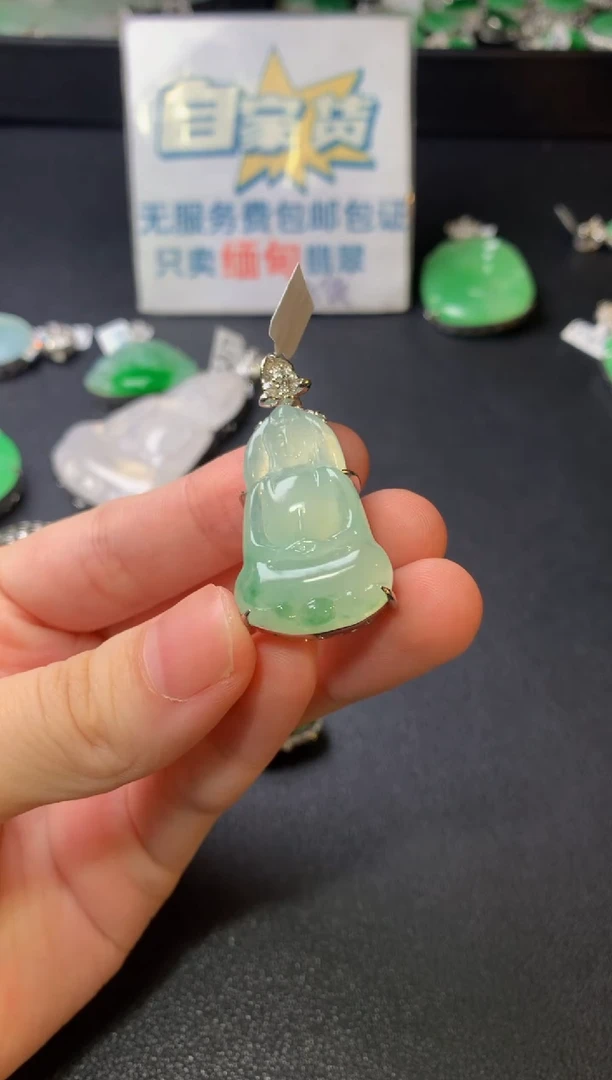 颈饰银S925镶嵌翡翠翡翠1