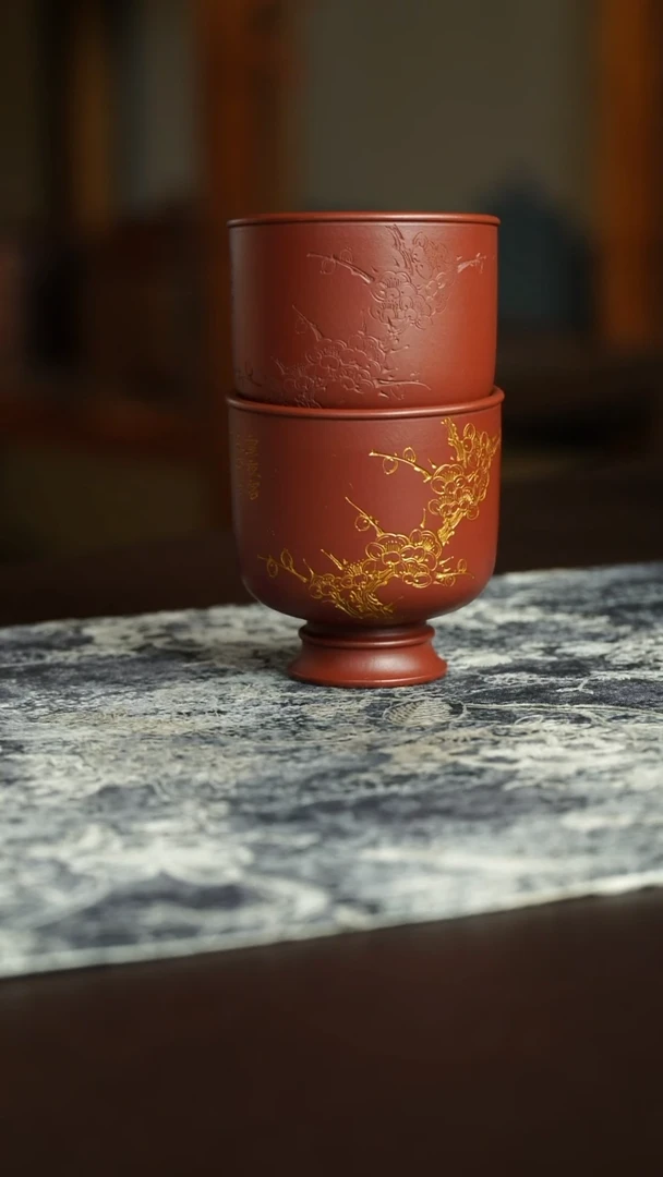 茶杯紫砂69号宜兴紫砂原矿作品 130毫升