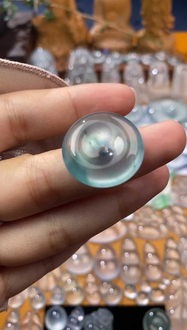 【闪购商品】定制翡翠未镶嵌平安扣22.5*5.5