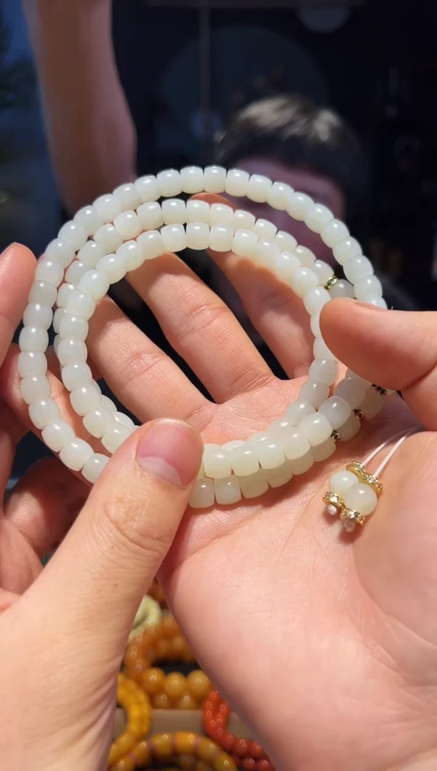 未镶嵌手串和田玉8+108多圈