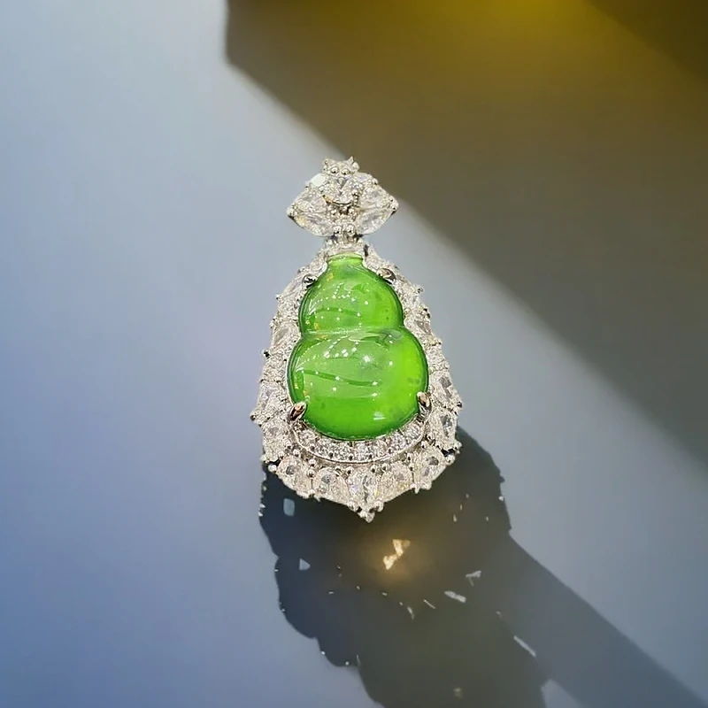 【SG】翡翠葫芦轻奢吊坠 赠链