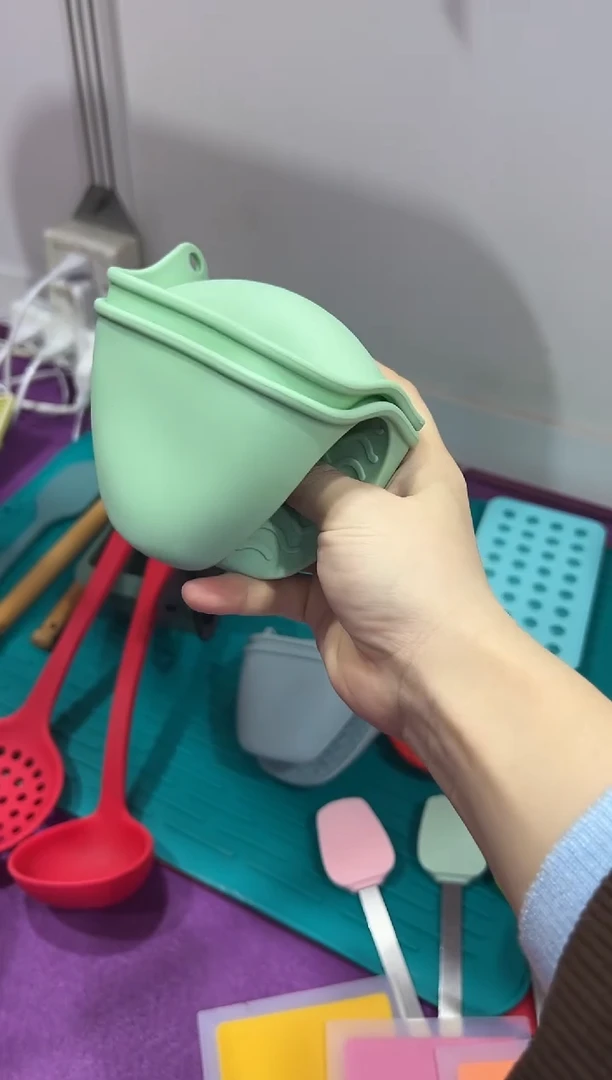 硅胶HX-绿色2246-波浪手夹(双)