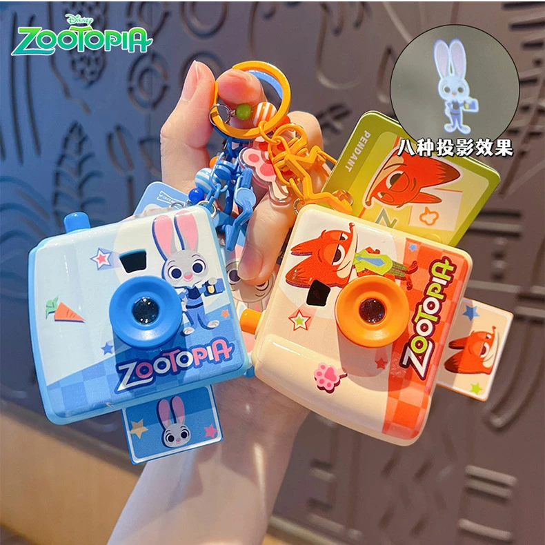 正版疯狂动物城拍立得相机钥匙扣挂件卡通书包钥匙包包挂件摆件