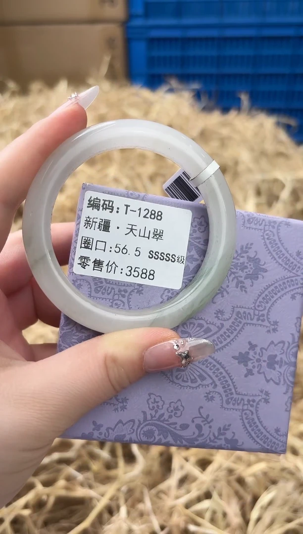 未镶嵌手镯石英质玉T-1288