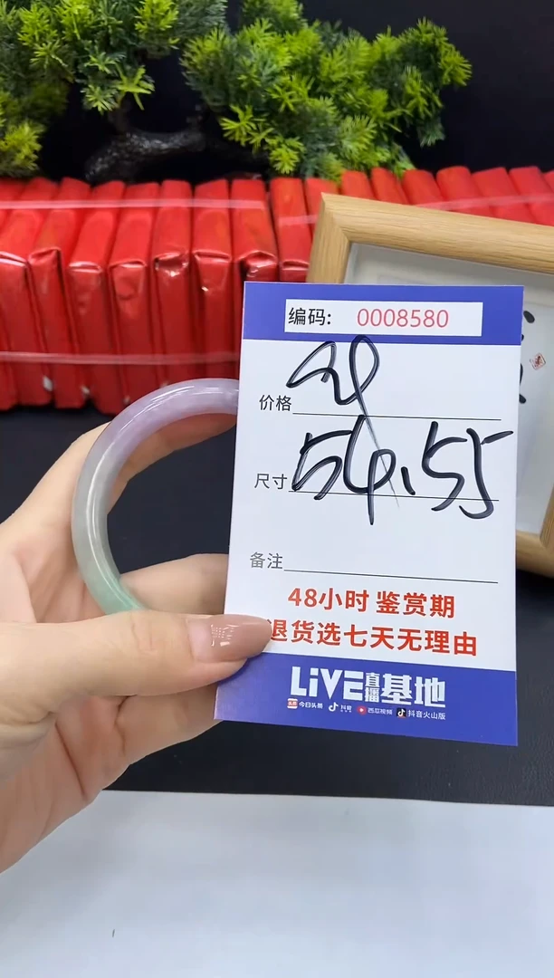 未镶嵌手镯翡翠0008580