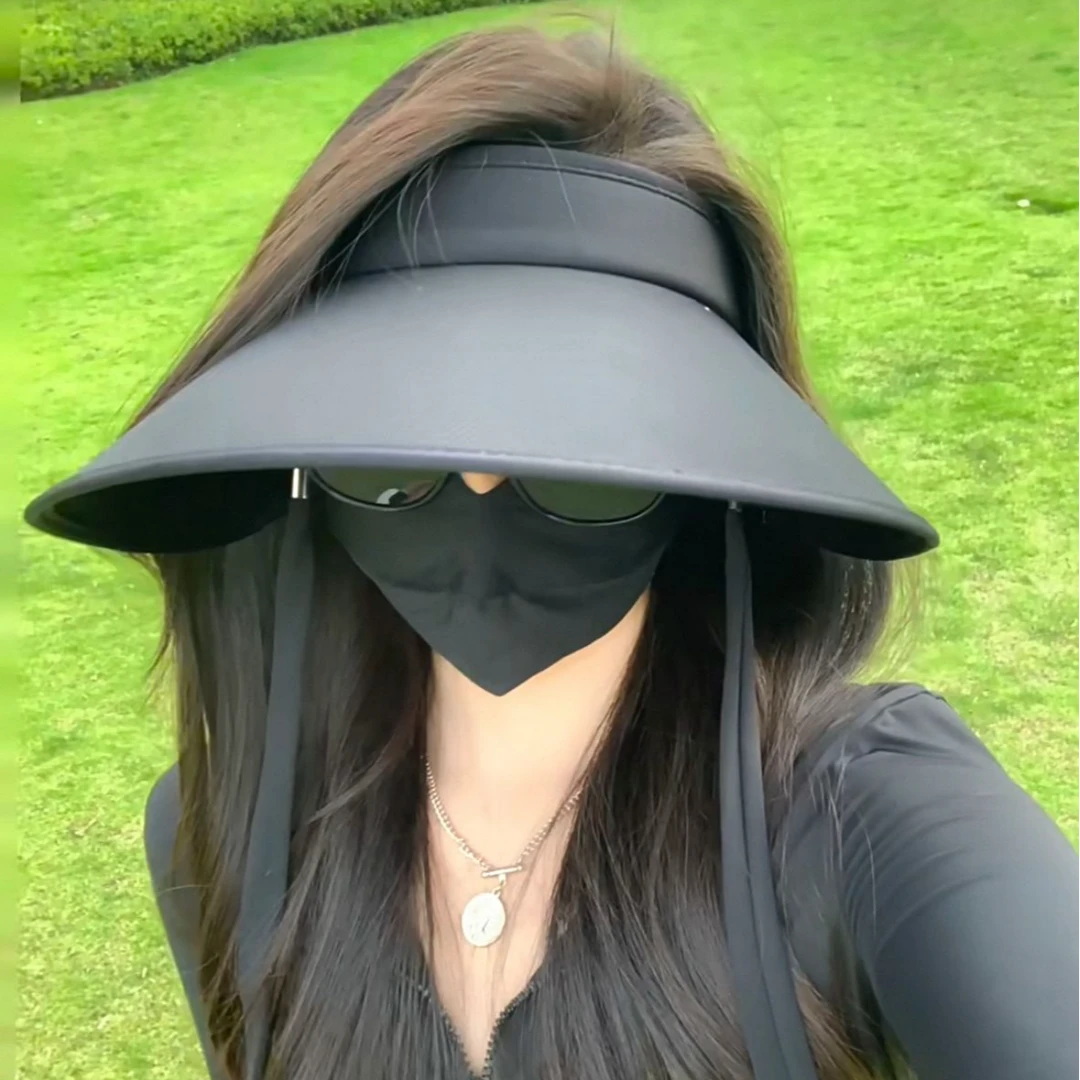 A109 环绕式全脸防晒夏季大帽檐遮阳防晒帽