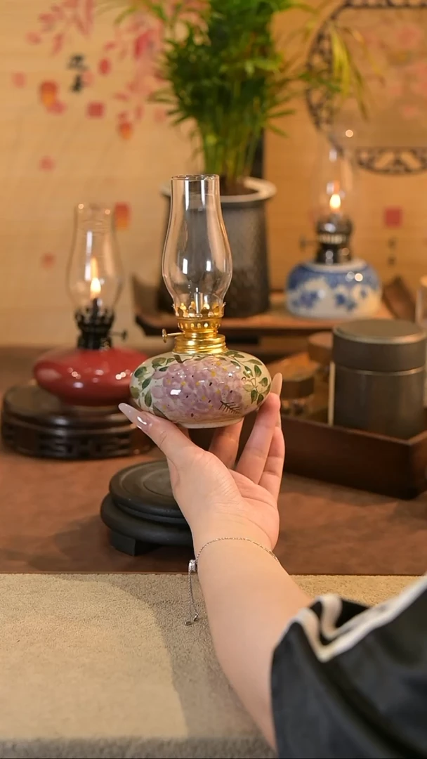 景德镇陶瓷油灯摆件