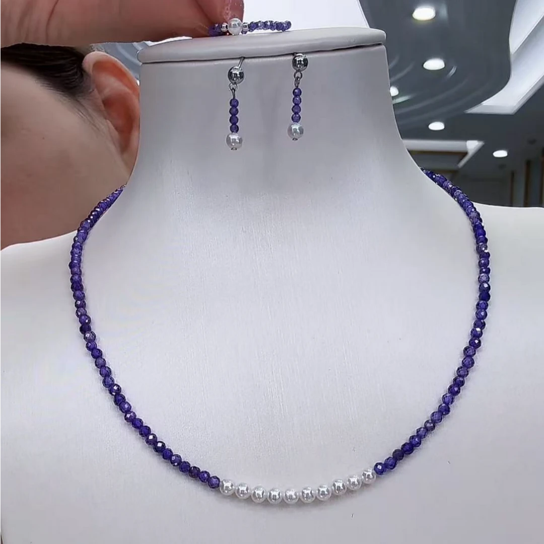 “紫气东来”珍珠项链（赠耳钉戒指） s925 2152H00DY