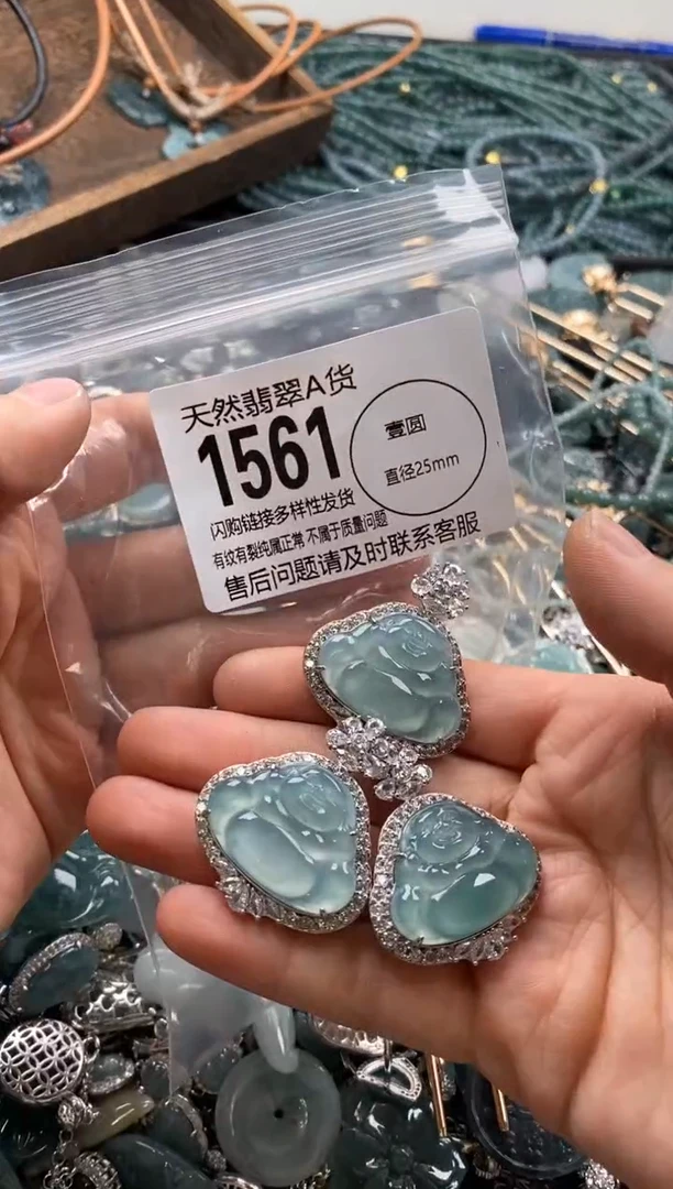 【闪购商品】翡翠颈饰未镶嵌多样性发其一1561