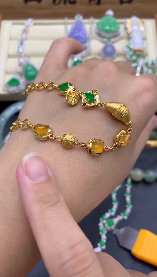 未镶嵌手链翡翠566-中国好珍宝