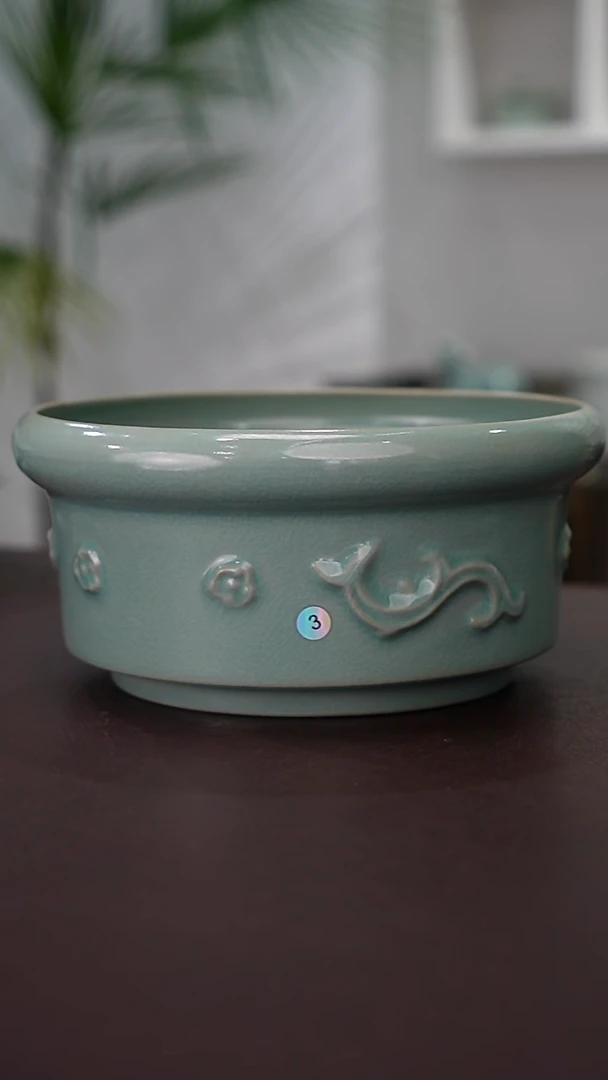 3号龙纹马蹄洗一级品    洁