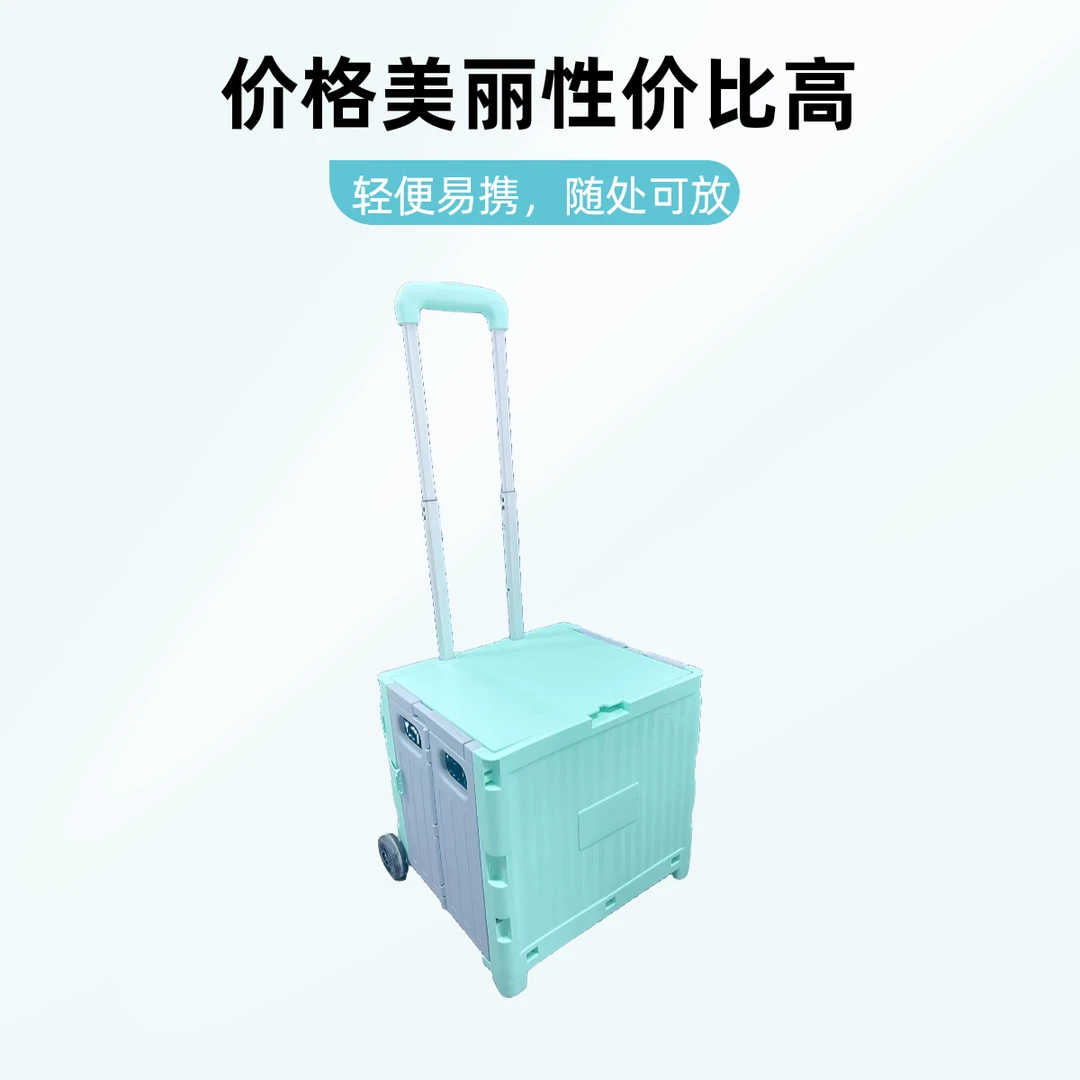 便携式可移动买菜车小推车便携购物车轻便拖车