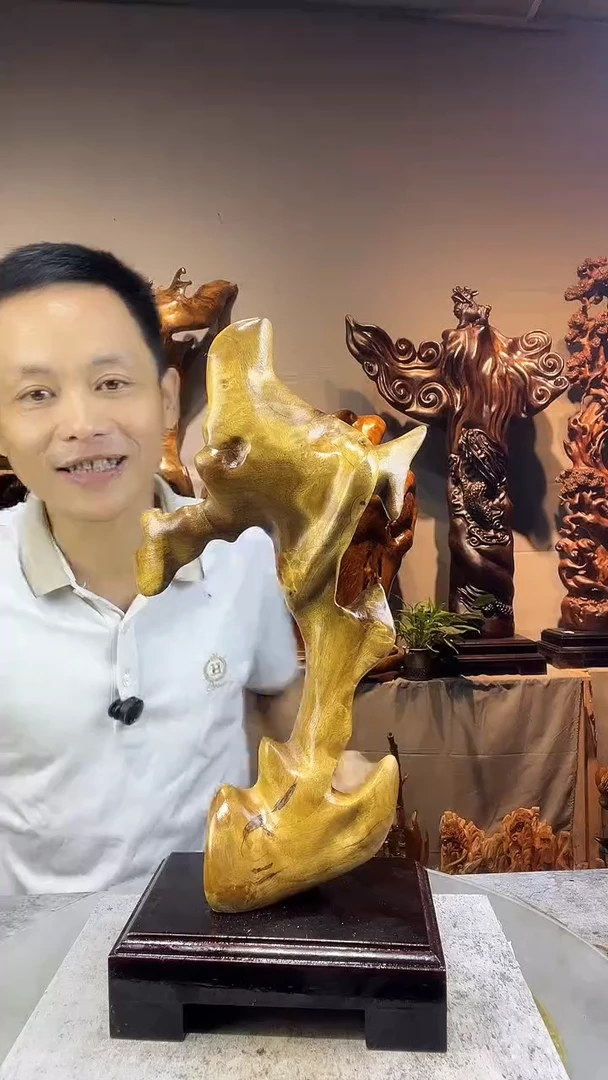 金丝楠孟***）小叶桢楠随行摆件10