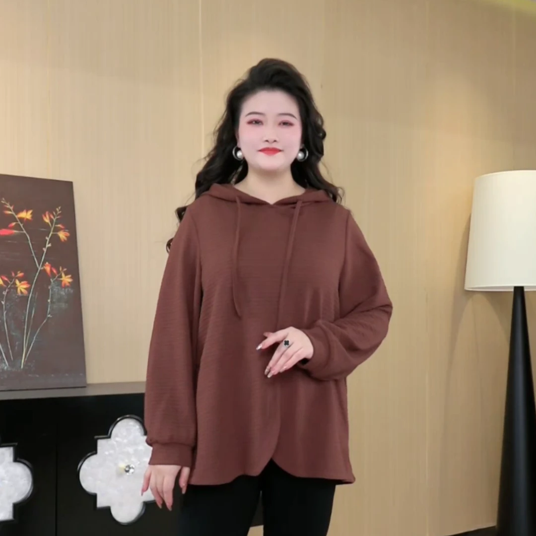 胖晶晶定制大码女装春季新款时尚显瘦遮肉百搭减龄气质上衣ZB6102