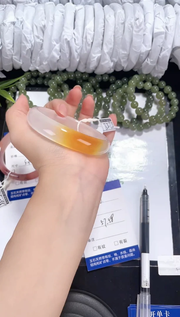 未镶嵌一口糖石英岩玉130 圈口57-58