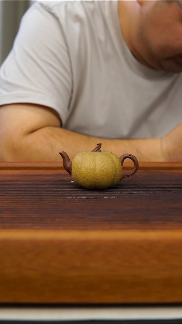 茶壶紫砂早期制作南瓜60cc