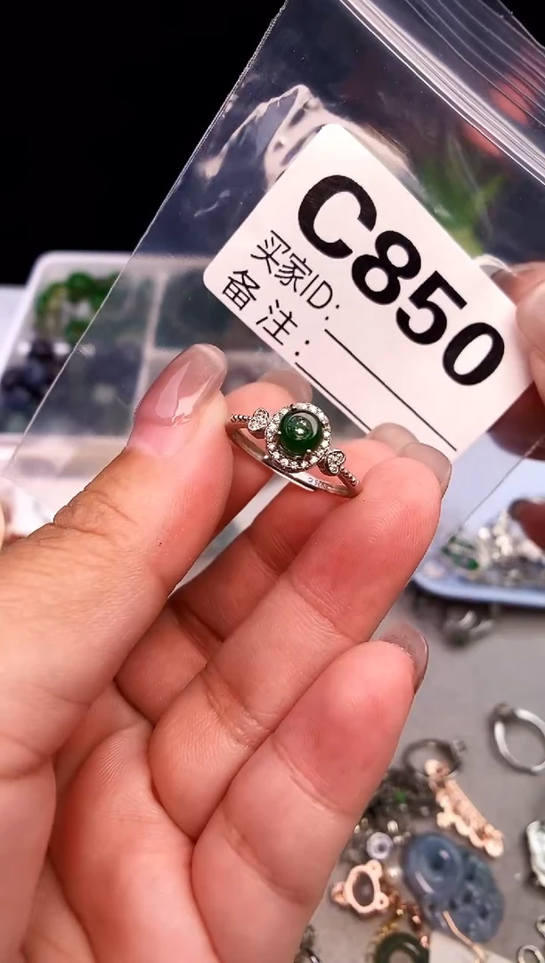 吊坠(不含链)银S925镶嵌翡翠1