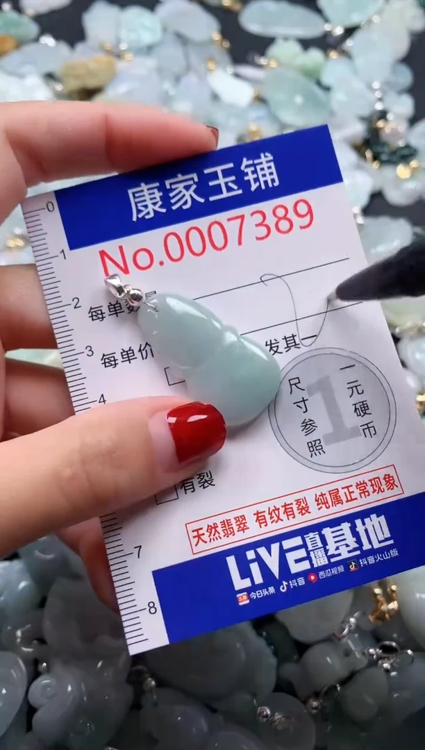 翡翠未镶嵌吊坠(不含链)7389