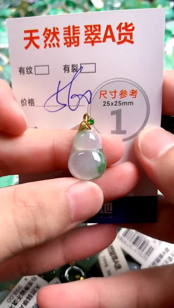 翡翠18K金镶嵌颈饰0515666461