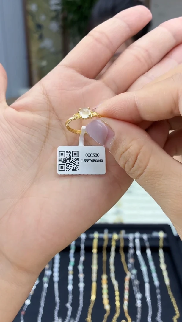 银S925镶嵌戒指翡翠11111111