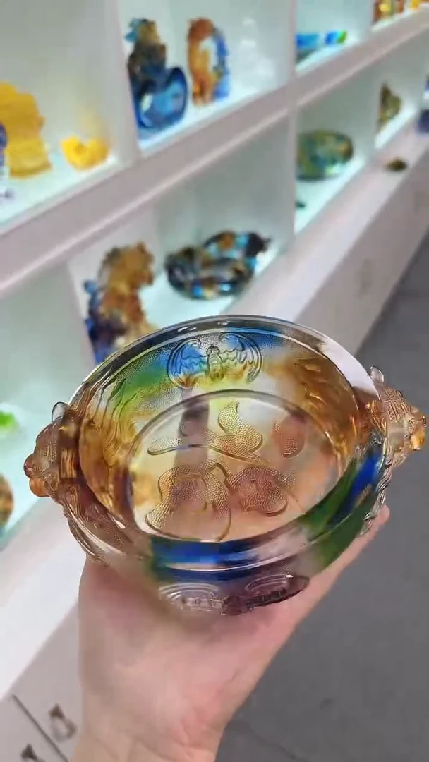 手工艺品琉璃福盆