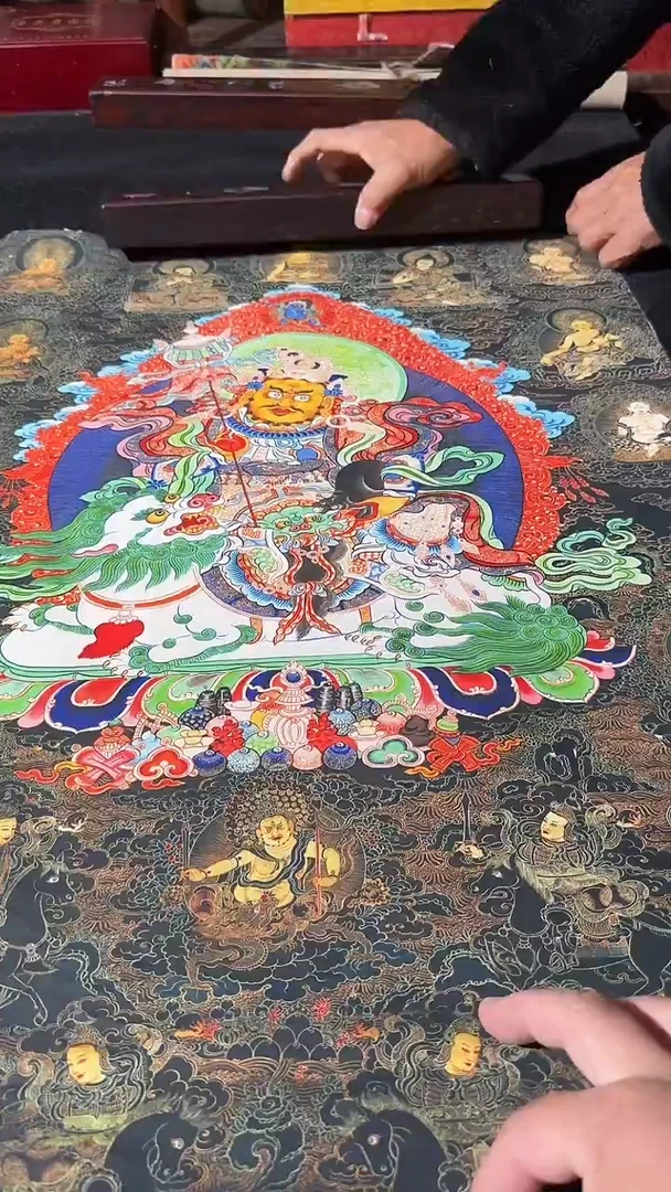 卷轴画藏式珍藏彩绘艺术馆11