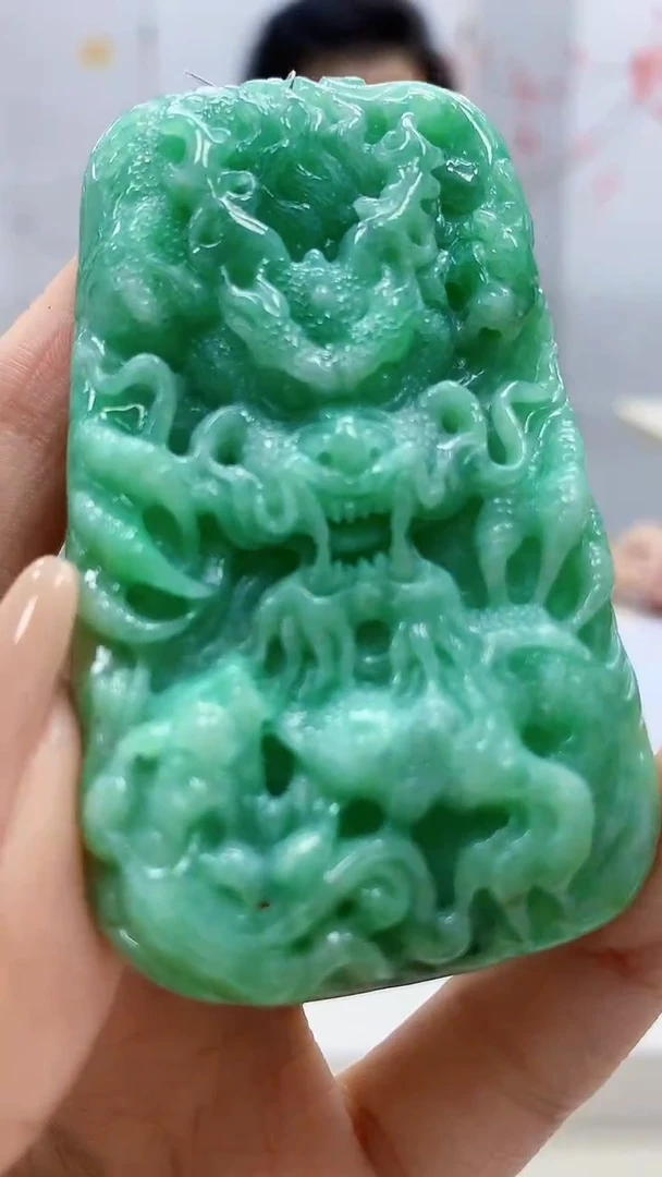 定制翡翠未镶嵌5160xx-毛货挂件65