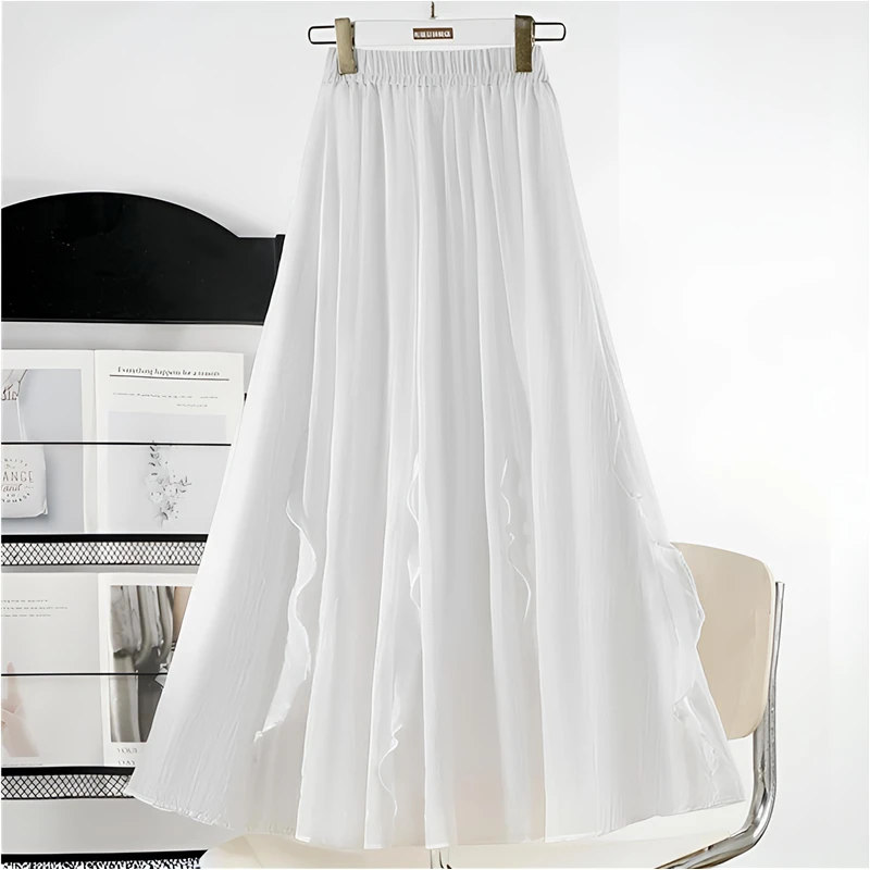 法式不规则半身裙女夏季2025新款荷叶边蛋糕半裙大摆木耳边a字裙