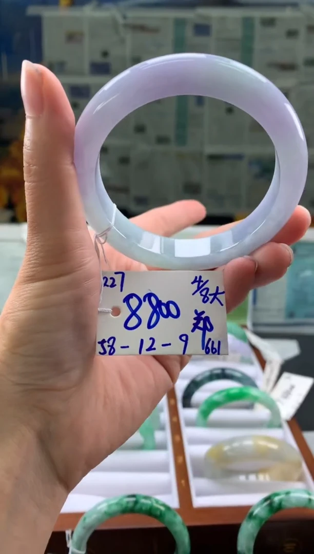 翡翠手镯未镶嵌**翡翠手镯 下单联系小耳机#227