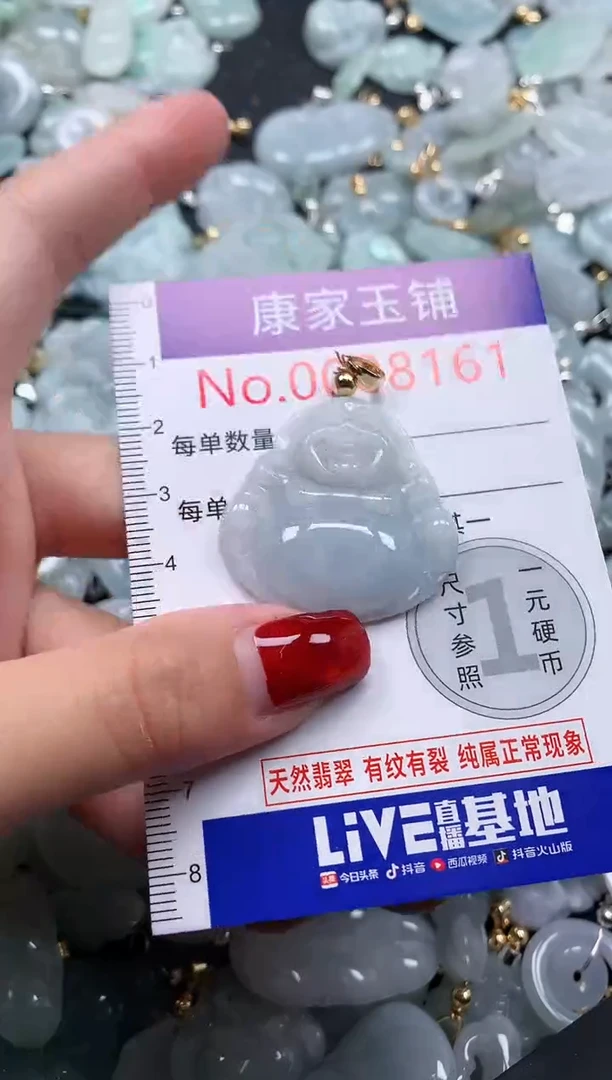 翡翠未镶嵌吊坠(不含链)8161