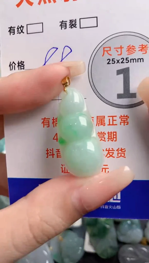 翡翠18K金镶嵌颈饰14007220