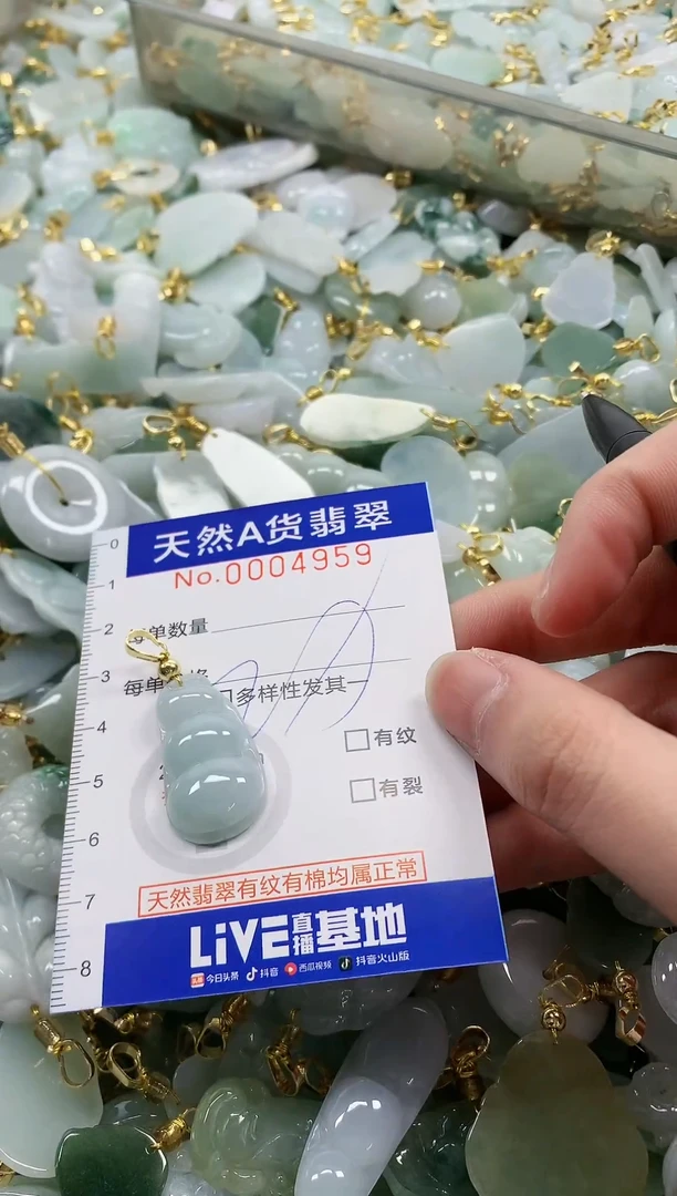 颈饰未镶嵌翡翠纯天然a货翡翠