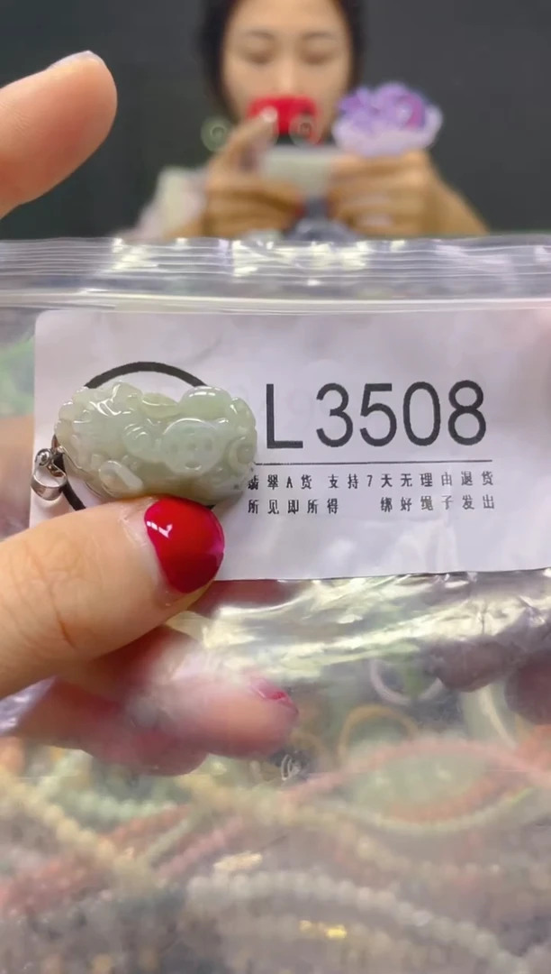 颈饰未镶嵌翡翠/L/翡翠A货，一件也是批发价
