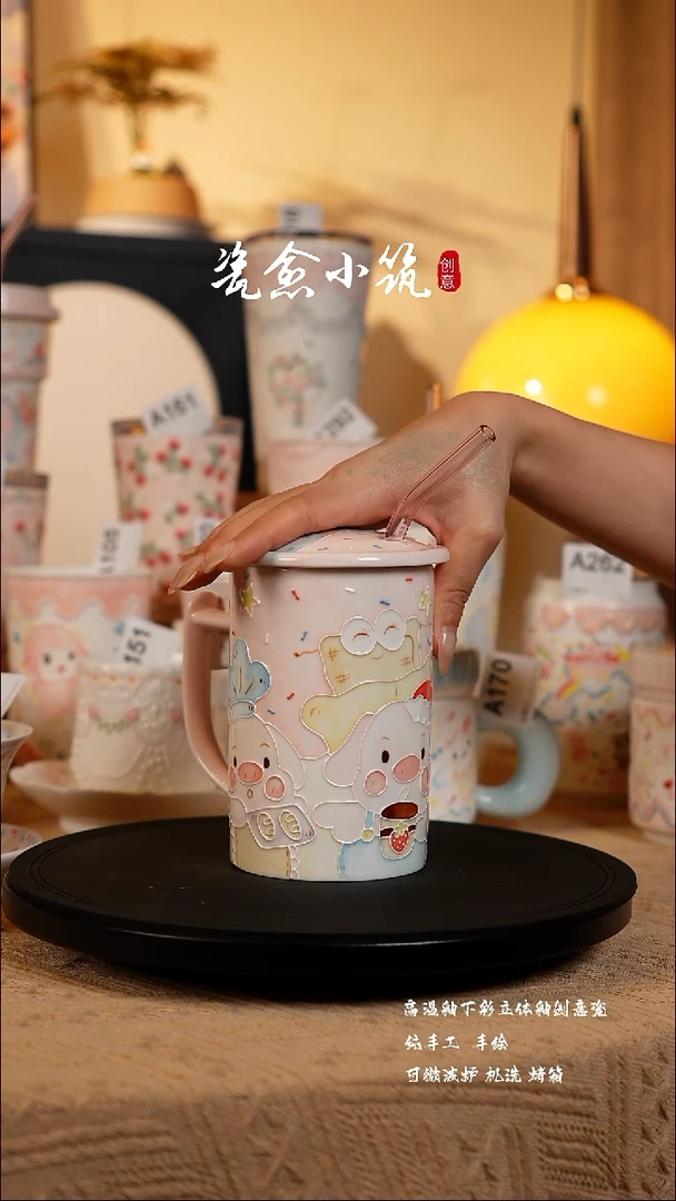 景德镇高温釉下彩立体釉创意瓷