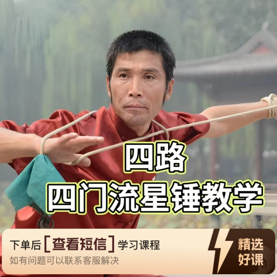 四路四门流星锤整套教学课程知识服务读书卡