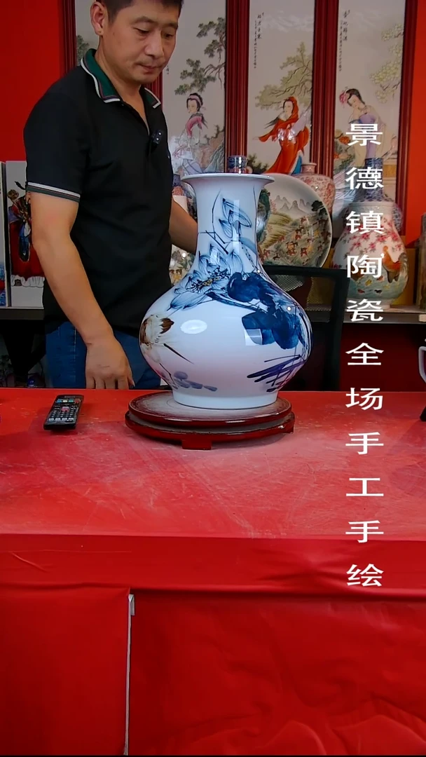 摆件手景德镇陶瓷 全场手工绘5