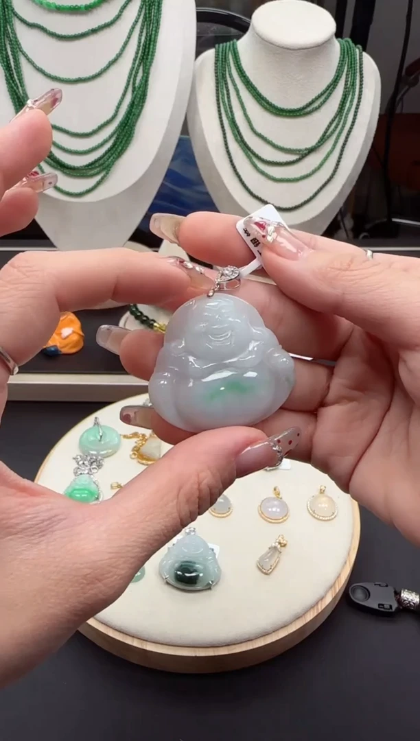 【闪购商品】翡翠颈饰银S925镶嵌485748784158