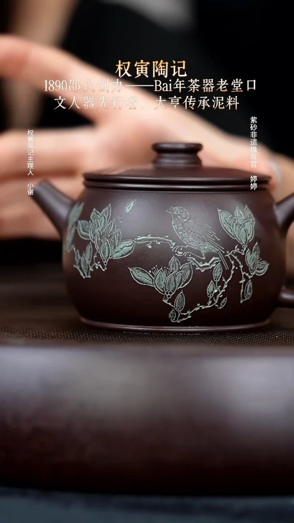 茶壶紫砂35大亨紫泥汉瓦200cc