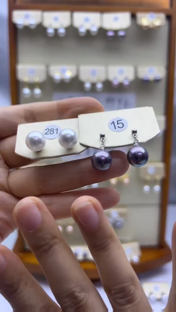 未镶嵌耳饰淡水珍珠281+15