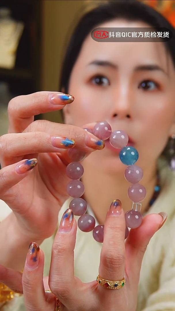 未镶嵌手链水晶天然粉晶