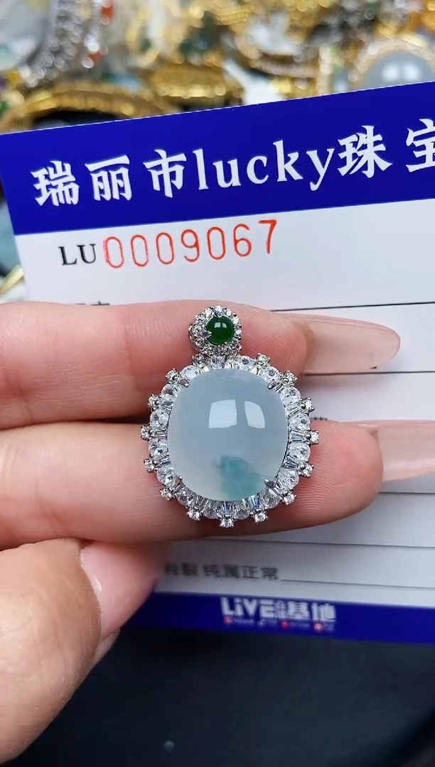 【闪购商品】翡翠颈饰银S925镶嵌9067