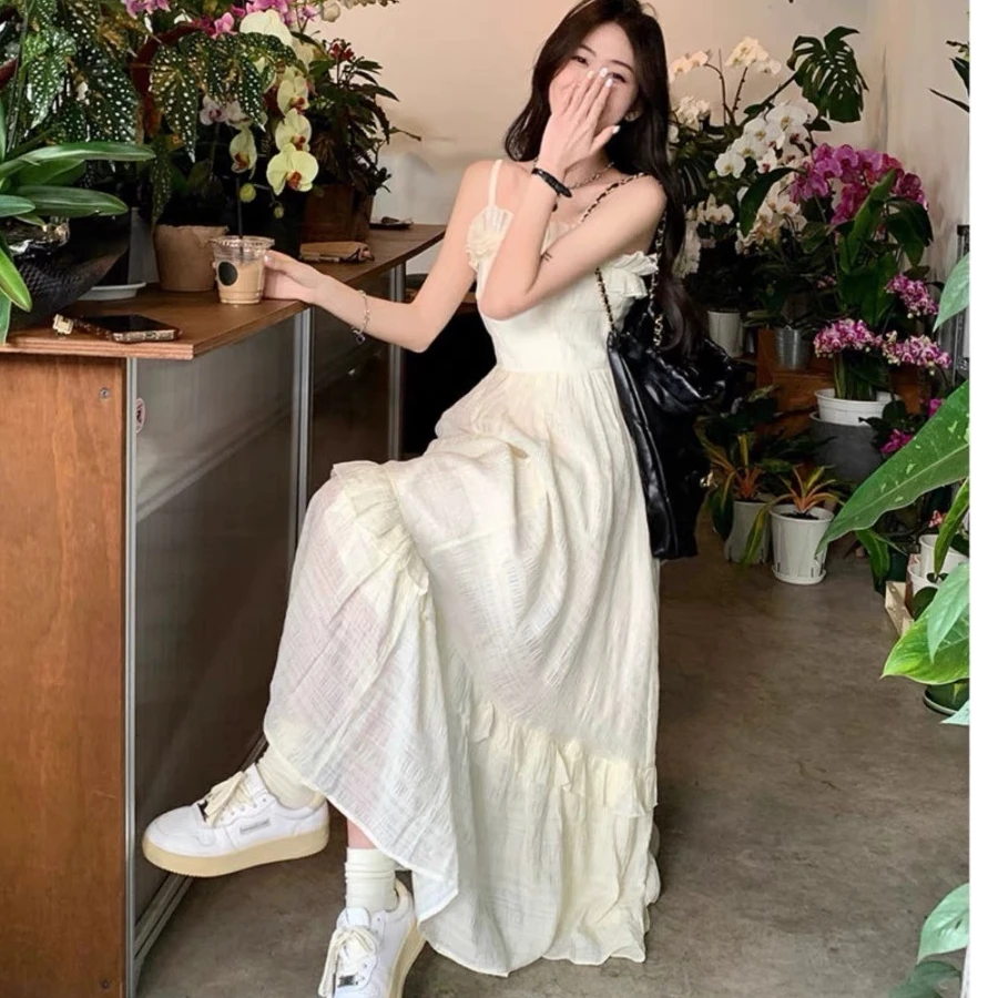 夏季显瘦中长款连衣裙