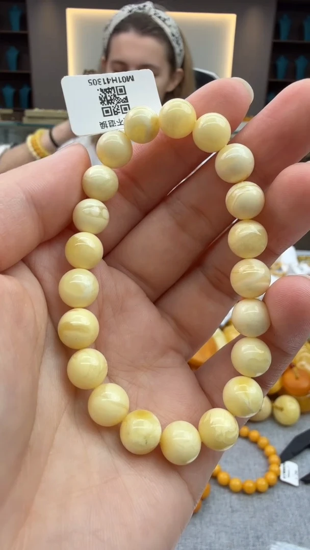 手链琥珀未镶嵌95秒拍号 假一罚三