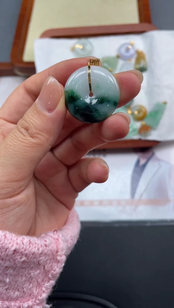 【闪购商品】定制翡翠18K金镶嵌02-19HDJT0122957