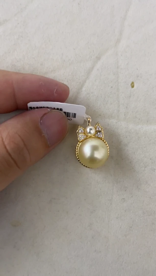 海水珍珠银S925镶嵌颈饰12-13