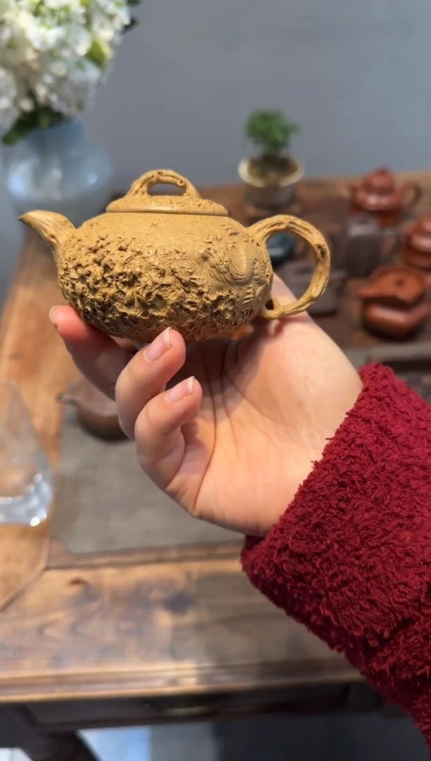 茶壶紫砂大*隐龙供春 黄金段