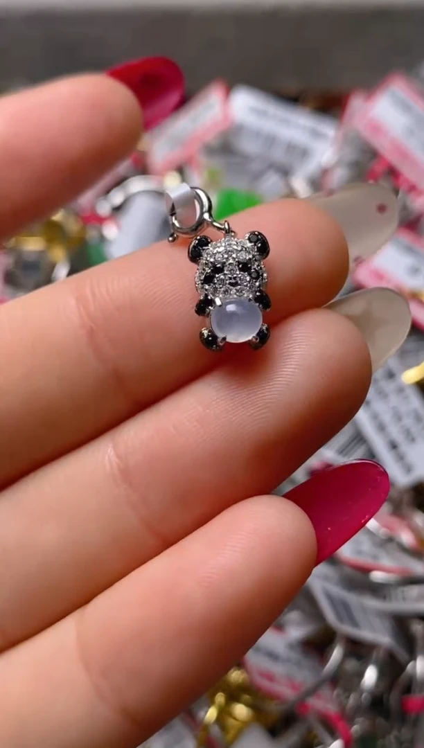 银S925镶嵌戒指翡翠百内无证书